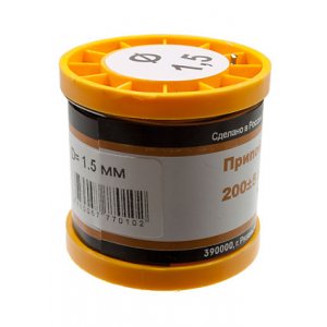 Припой ПОС61 ТР 1.5мм катушка 200г