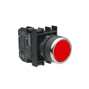 B102DK, Кнопка нажимная круглая красная