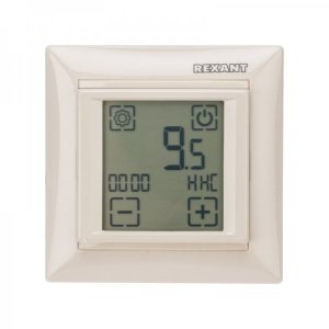 Терморегулятор сенсорный программируемый RX-421H бежевый REXANT (совместим с Legrand серии «Valena»)