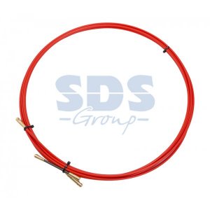 Протяжка кабельная (мини УЗК в бухте), стеклопруток, d=3,5мм, 3м КРАСНАЯ