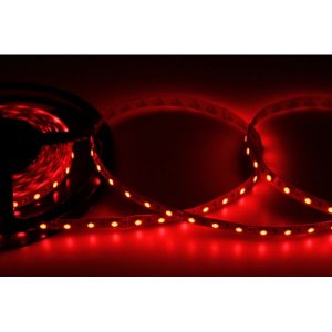 LED лента 12В, 10мм, IP23, SMD 5050, 60 LED/m, 12V, КРАСНАЯ (катушка 5 метров)