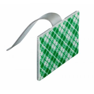 Площадки самоклеющиеся металлические с клипсой 30 х20 мм (упак. 100 шт) (ПКШМ)  REXANT