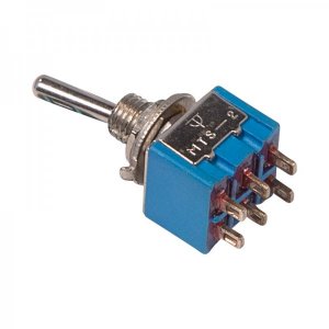 Тумблер 250V 3А (6c) ON-OFF-ON двухполюсный  Micro  (MTS-203)  REXANT