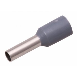 НАКОНЕЧНИК ШТЫРЕВОЙ ВТУЛОЧНЫЙ изолированный   F-18мм 4мм² (НШВи 4.0-18 / E4018) серый  REXANT