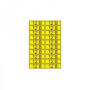 Наклейка знак электробезопасности «12 В» 15х50 мм REXANT, стоимость за 1шт (100шт)