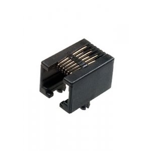 TJ4-6P6C, розетка телефонная на плату тип 4 RJ12