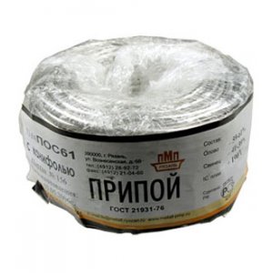 Припой ПОС61 ТР 3.0мм бухта 1 кг