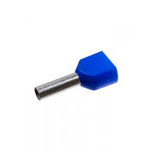 966144-8, наконечник на провод 2х2.5мм2 синий