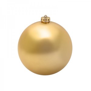 Елочная фигура «Шар» глянцевый 15 см, цвет золотой