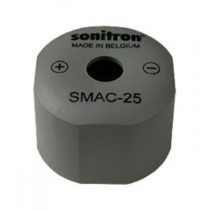 SMAC-25-P15, пьезоизлучатель с генератором.25мм индустр.исп.