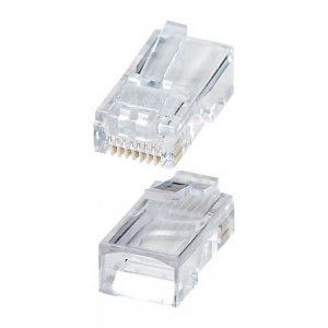 TP8P8C (RJ45) ВИЛКА, сетевая на кабель 8P8C