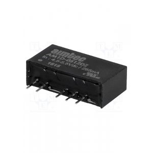 AM1D-0512DZ, DC/DC преобразователь 1Вт вх 5В вых 12В 42мА SIP7 1000В