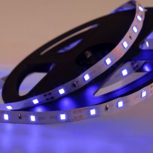 LED лента 12В, 8мм, IP23, SMD 2835, 60 LED/m, 12V, СИНЯЯ (катушка 5 метров)