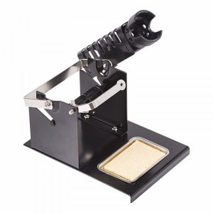 Подставка под паяльник REXANT, металл, держатель припоя, ниша, губка (ZD-10S)