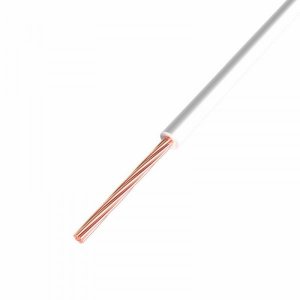 Провод ПГВА / ПВАМ 1х1.00 мм² (бухта 200 м), Cu, белый REXANT