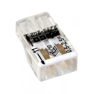 2273-242, электромонтажные экспресс-клеммы, 2х2.50 кв.мм, с пастой