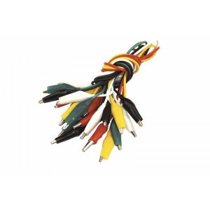 FD-1736  Зажимы "крокодил"  5А  40мм  с проводом  10пар  REXANT