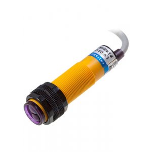 E3F-DS10P1-GRTE18S, фотоэлектрический датчик М18 диффузный до 100мм PNP NO кабель аналог GRTE18S-P23