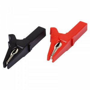 Зажим "крокодил" для тестера 15А  53мм гнездо "banana" REXANT