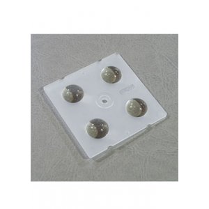 S01.01.01.007_SS-50X50-4-90, линза 50х50мм, 4 LED, 90 градусов, для 5050, PC, матовая, без уплотните