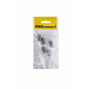 Переходник антенный, (гнездо F - гнездо F), бочка, (5шт.) (пакет)  PROconnect
