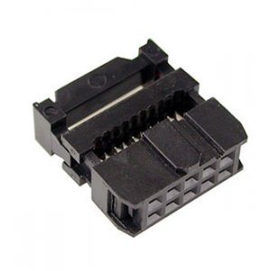 IDC-10F, гнездо на шлейф шаг 2.54мм (аналог DS1016-10MA2BB)