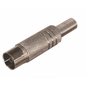 РАЗЪЁМ  гнездо  TV  никель  c пружиной  REXANT   (03-150)