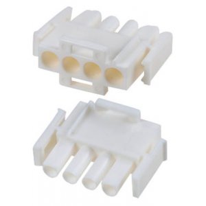 350779-4, UMNL вилка на кабель 1х4 контакта 6.35мм