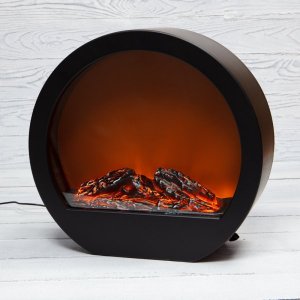 Светодиодный камин «Лаунж» с эффектом живого огня 35,3х12,4х33,7см с адаптером от сети