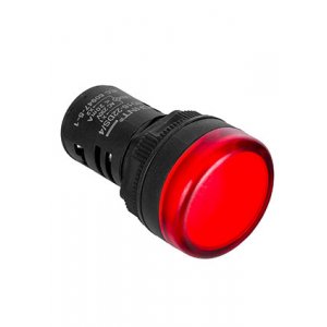 828114, Индикатор ND16-22DS/2C красный, компактный, встр. резистор, IP65 АС/DC24В