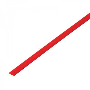 Термоусадка   3,5 / 1,75 мм, красная (упак. 50 шт. по 1 м)  REXANT