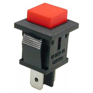 PB-02T-R-G, кнопка без фиксации 125В 1А красная(аналог SPA-109B1)