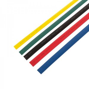 Набор термоусадочной трубки 12,0 / 6,0 мм, пять цветов (упак. 50 шт. по 1 м)  REXANT