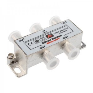 ДЕЛИТЕЛЬ ( 05-6103 ) ТВ 4 + 5  шт.F   "BOX"    "Silver"   REXANT