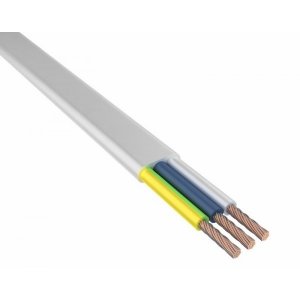 Провод ШВВП 3х0,75 мм², 200 м., белый, ГОСТ  (ККЗ)