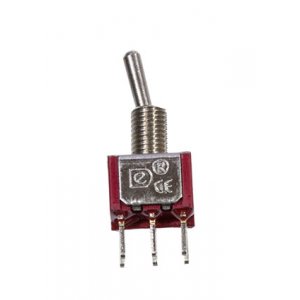 MTS-202-A2-R, миниатюрный тумблер ON-ON, 6 контактов на плату красный