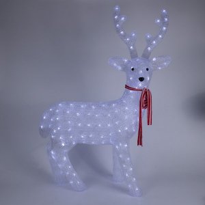 Акриловая светодиодная фигура "Северный олень" 95 см, 420 светодиодов
