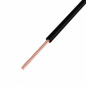 Провод ПГВА / ПВАМ 1х0.50 мм² (бухта 500 м), Cu, чёрный REXANT