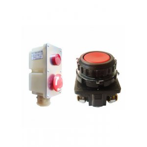 D16LMT2-1ABKB, Переключатель кнопочный без фиксации 240В/4А LED подсветка 24В синий