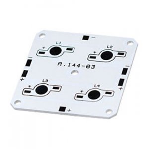 S-50S50-4E MONO, Алюм.плата для 4-x одноцв.св.диодов(Emitter 4x,W)