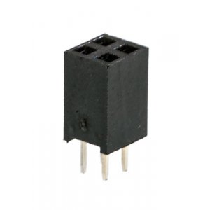 PBD-4, гнездо на плату шаг 2.54мм 2x2 прям. (L-KLS1-208-2-04-S)