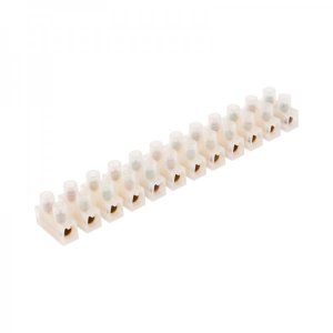 Клеммная колодка винтовая KВ-16 (6-16 мм²), ток 30A, пoлиэтилен белый (ЗВИ)  REXANT