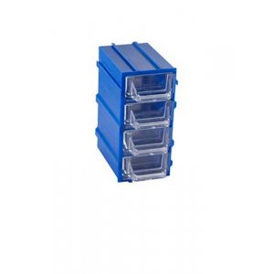 К5-П2 синий, кассетница 4 ячейки 12 секций 49х82х100мм