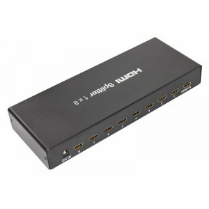 Делитель гнездо HDMI на 8 гнезд HDMI, металл  REXANT
