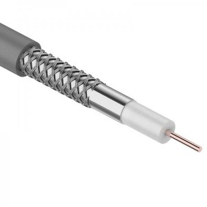 Кабель SАT 703 ZH, Cu/Al/CuSn, (1,13мм/64*0,12мм) (бухта 100м), серый  CAVEL