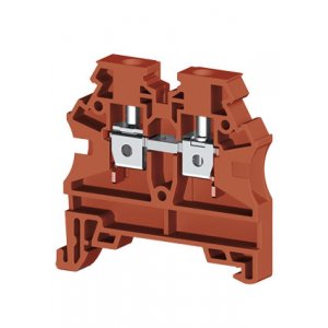 AVK4 RD (красный), 304214RP Клеммник на DIN-рейку 4мм.кв.