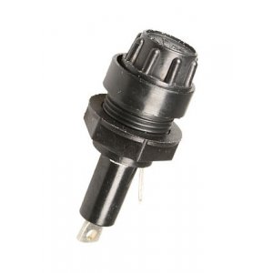 ДВП4-2, держатель предохранителя (пластик, черный) (21г.)