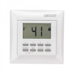 Терморегулятор программируемый RX-527H (белый) REXANT (совместим с Legrand серии Valena)