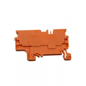 CX2.5/3O, Трехрядная клемма, зажим проводника до 2.5 мм.кв. 24A/1000V, (оранжевая) б аналог для 280-