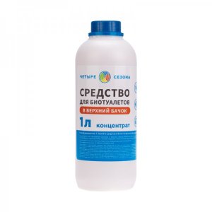 Средство для биотуалетов верхний бачок, 1 литр  ЧЕТЫРЕ СЕЗОНА